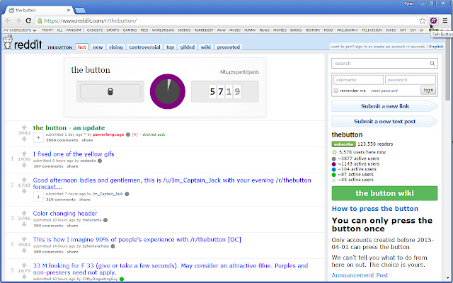 Teh Button  from Chrome web store to be run with OffiDocs Chromium online