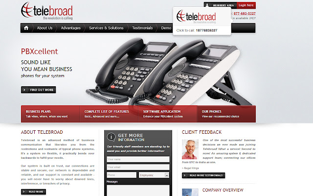 Telebroad Click2Call  from Chrome web store to be run with OffiDocs Chromium online