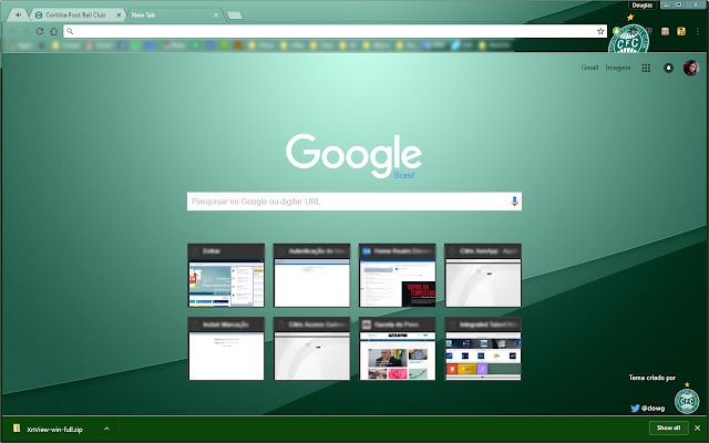 Tema Coritiba F.C.  from Chrome web store to be run with OffiDocs Chromium online