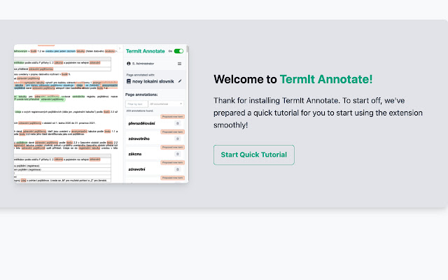 Termit Annotate semantic annotations  from Chrome web store to be run with OffiDocs Chromium online