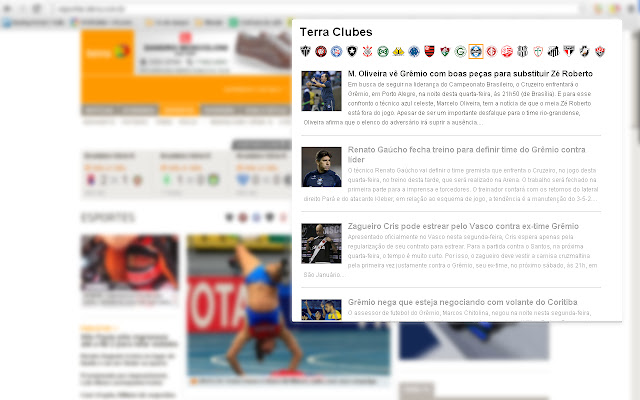 Terra Clubes  from Chrome web store to be run with OffiDocs Chromium online