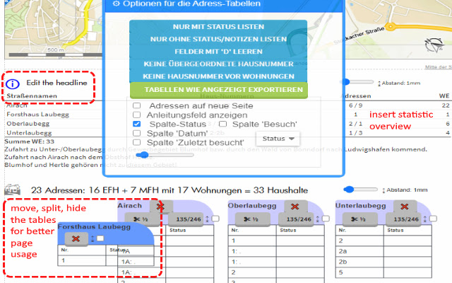 TerritoryHelper AddOn  from Chrome web store to be run with OffiDocs Chromium online