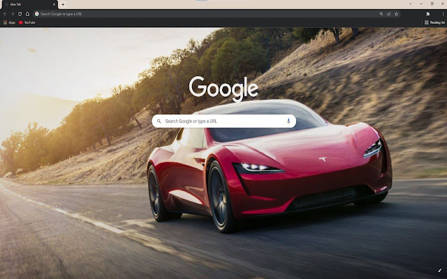 Tesla Roadster Theme  from Chrome web store to be run with OffiDocs Chromium online