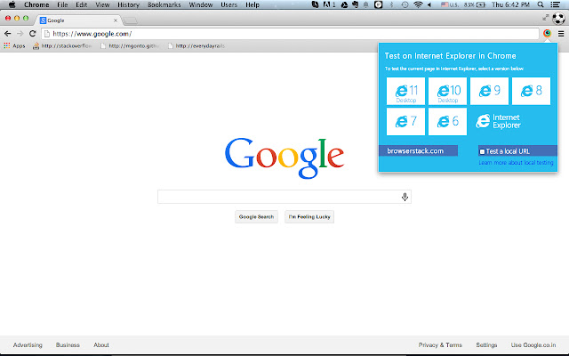 Test IE  from Chrome web store to be run with OffiDocs Chromium online