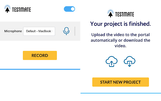 TestMate screen recorder  from Chrome web store to be run with OffiDocs Chromium online