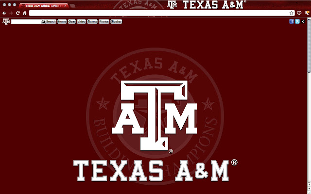 Texas AM University Theme  from Chrome web store to be run with OffiDocs Chromium online