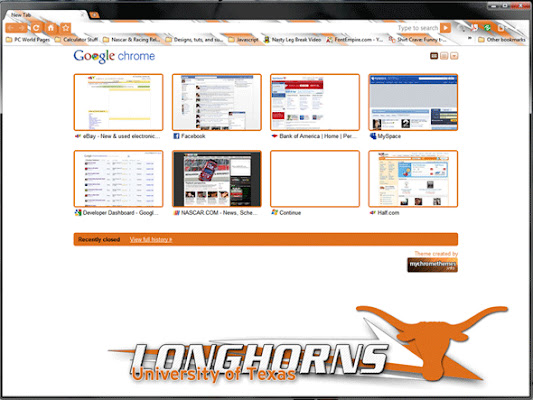 Texas Longhorns Large  from Chrome web store to be run with OffiDocs Chromium online