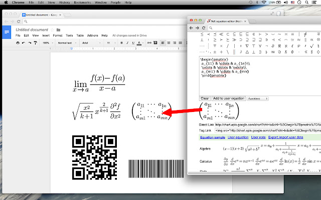 TeX equation editor  from Chrome web store to be run with OffiDocs Chromium online