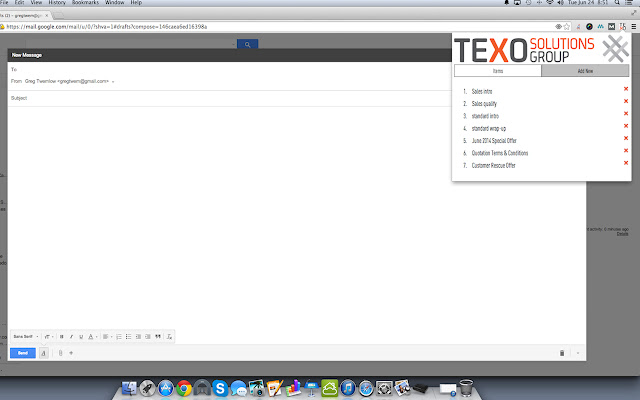 TEXO Editor  from Chrome web store to be run with OffiDocs Chromium online