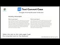 Text Convert Case  from Chrome web store to be run with OffiDocs Chromium online