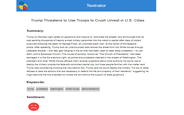 Textrator  from Chrome web store to be run with OffiDocs Chromium online