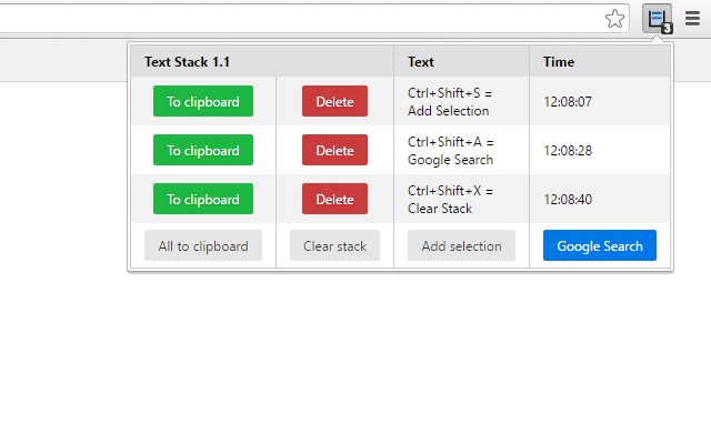 سيتم تشغيل Text Stack من متجر Chrome الإلكتروني مع OffiDocs Chromium عبر الإنترنت