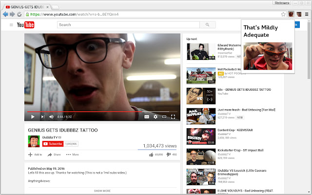 Thats Mildly Adequate (iDubbbzTV)  from Chrome web store to be run with OffiDocs Chromium online