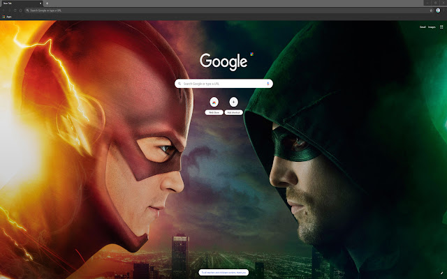 The Flash and Arrow 2K Theme  from Chrome web store to be run with OffiDocs Chromium online