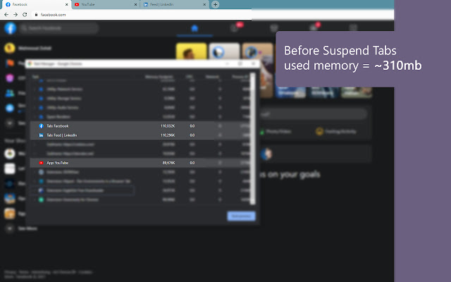 The Great Tab Suspender  from Chrome web store to be run with OffiDocs Chromium online