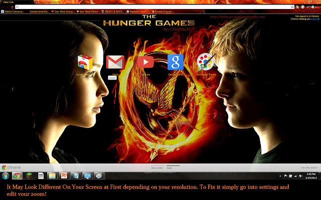 The Hunger Games Characters Fire Theme  from Chrome web store to be run with OffiDocs Chromium online