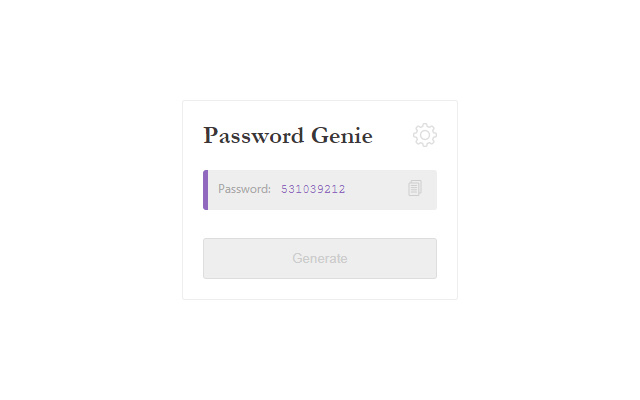 The Password Geniue  from Chrome web store to be run with OffiDocs Chromium online