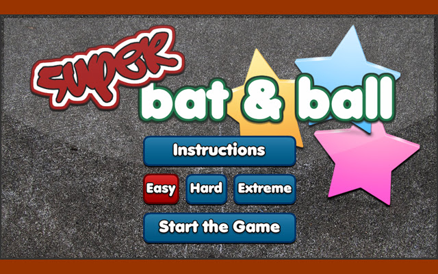 The Super Bat and Ball Game  from Chrome web store to be run with OffiDocs Chromium online