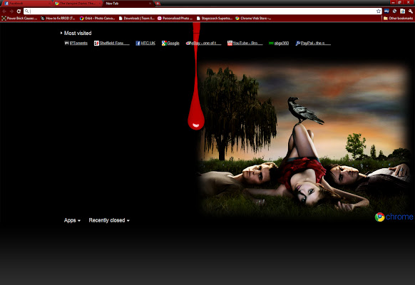 The Vampire Diaries Theme  from Chrome web store to be run with OffiDocs Chromium online