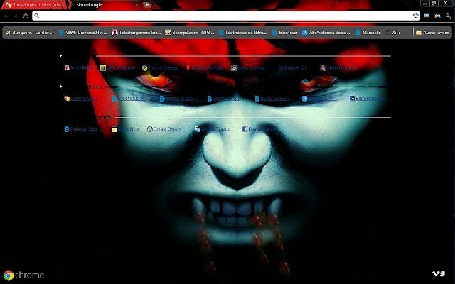 The vampire thèmes (not diaries or twilight)  from Chrome web store to be run with OffiDocs Chromium online