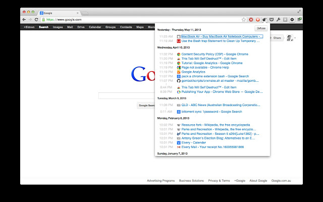 This Tab Will Self Destruct™  from Chrome web store to be run with OffiDocs Chromium online