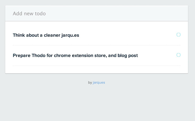 Thodo  from Chrome web store to be run with OffiDocs Chromium online