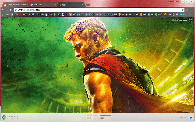 Thor Ragnarok SuperHero Avengers Infinity War  from Chrome web store to be run with OffiDocs Chromium online