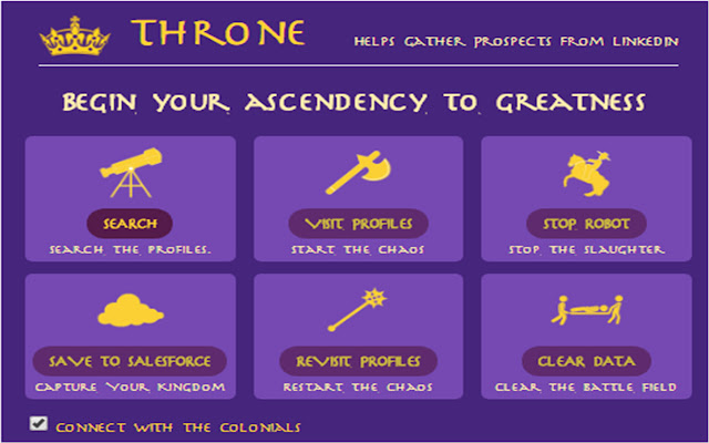 THRONE Beta  from Chrome web store to be run with OffiDocs Chromium online