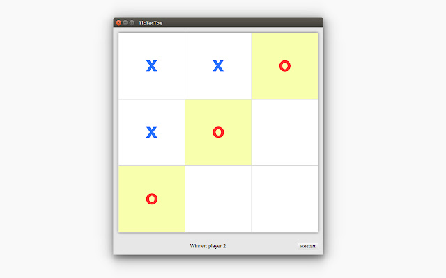 Tic Tac Toe  from Chrome web store to be run with OffiDocs Chromium online