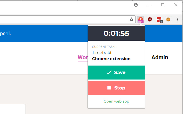 Timetrakt for Chrome  from Chrome web store to be run with OffiDocs Chromium online