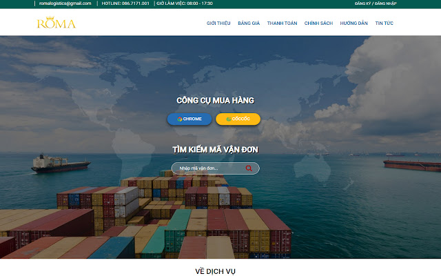 Tiện ích đặt hàng Roma Logistics  from Chrome web store to be run with OffiDocs Chromium online