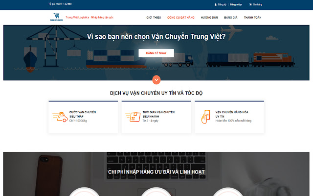 Tiện ích đặt hàng Vận Chuyển Trung Việt  from Chrome web store to be run with OffiDocs Chromium online