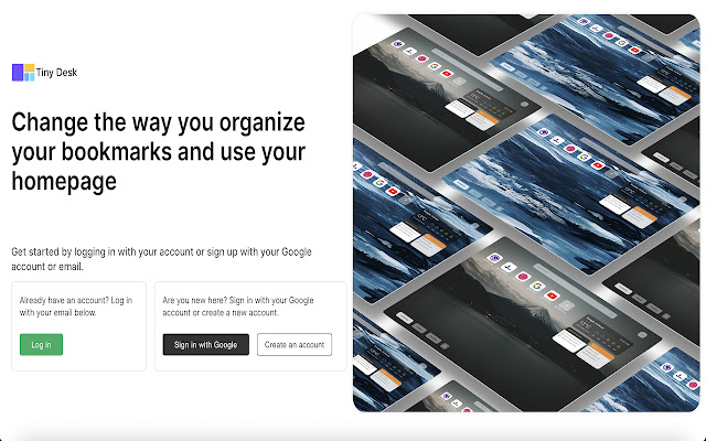 Tiny Desk  from Chrome web store to be run with OffiDocs Chromium online