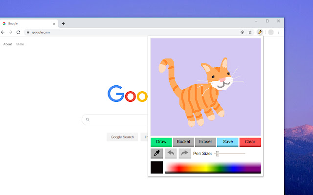 TinySketch  from Chrome web store to be run with OffiDocs Chromium online
