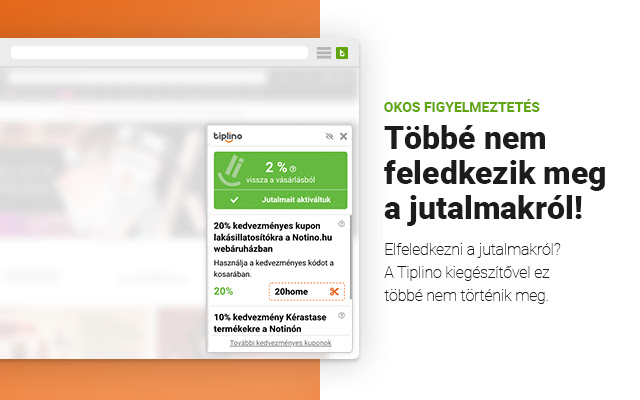 Tiplino a böngészőbe  from Chrome web store to be run with OffiDocs Chromium online