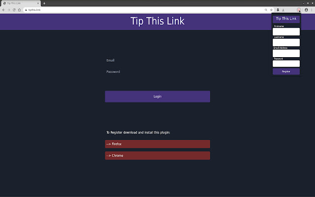 tipthis.link  from Chrome web store to be run with OffiDocs Chromium online