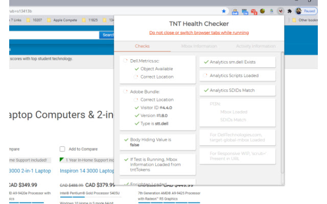 TNT Health Checker  from Chrome web store to be run with OffiDocs Chromium online