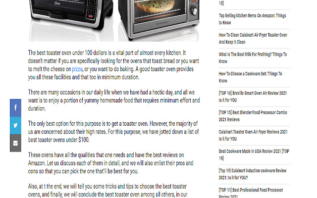 Toaster Oven Reviews Best Toaster Oven  from Chrome web store to be run with OffiDocs Chromium online