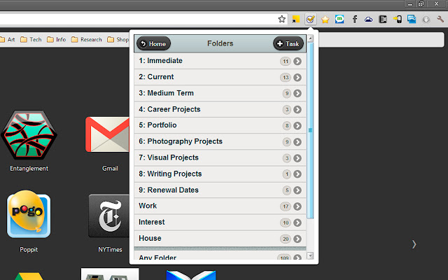 Toodledo Mobile Site Popup  from Chrome web store to be run with OffiDocs Chromium online