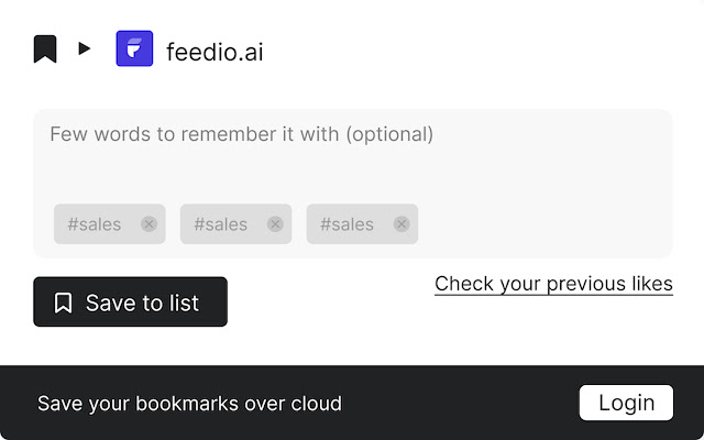 Toolmark A Bookmark manager for tools  from Chrome web store to be run with OffiDocs Chromium online