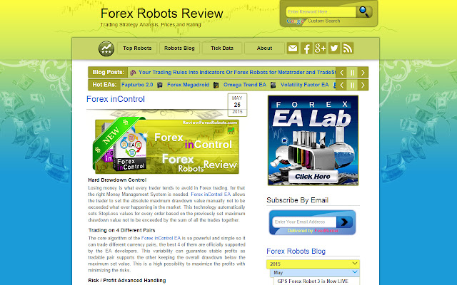 Top Forex Robots  from Chrome web store to be run with OffiDocs Chromium online