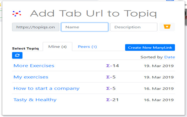 Topiqs  from Chrome web store to be run with OffiDocs Chromium online