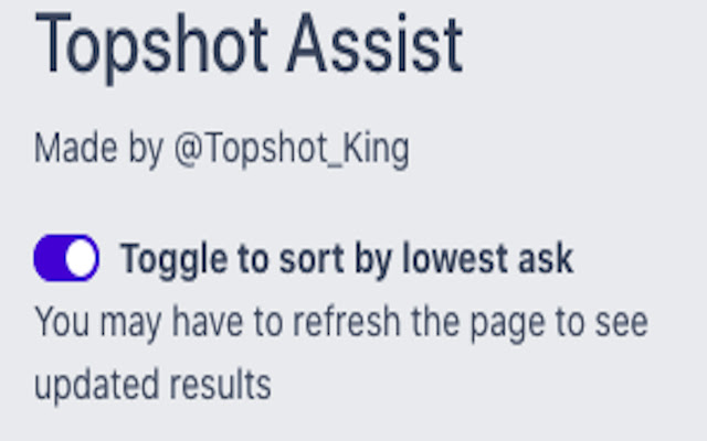 TopShot Assist  from Chrome web store to be run with OffiDocs Chromium online