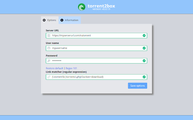 torrent2box  from Chrome web store to be run with OffiDocs Chromium online