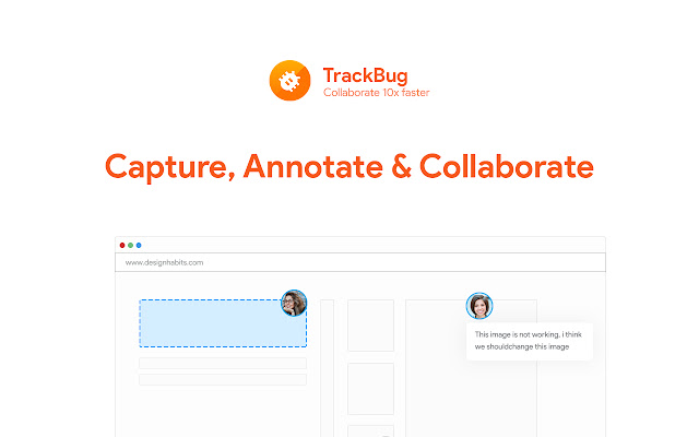 TrackBug  from Chrome web store to be run with OffiDocs Chromium online