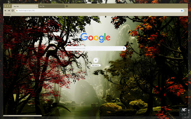 Trees in the misty forest  from Chrome web store to be run with OffiDocs Chromium online