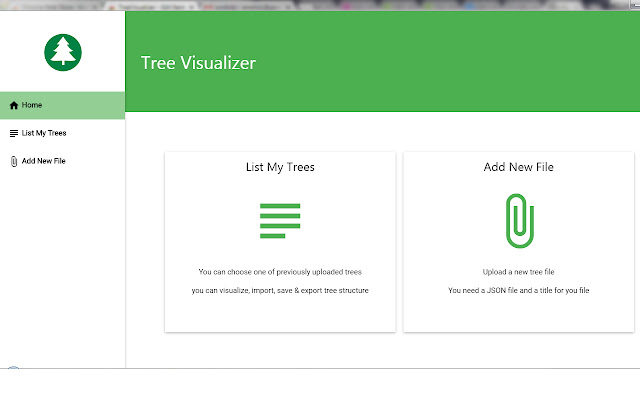 TreeVisualizer  from Chrome web store to be run with OffiDocs Chromium online