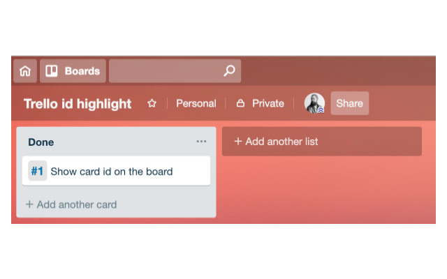 Trello id highlight  from Chrome web store to be run with OffiDocs Chromium online