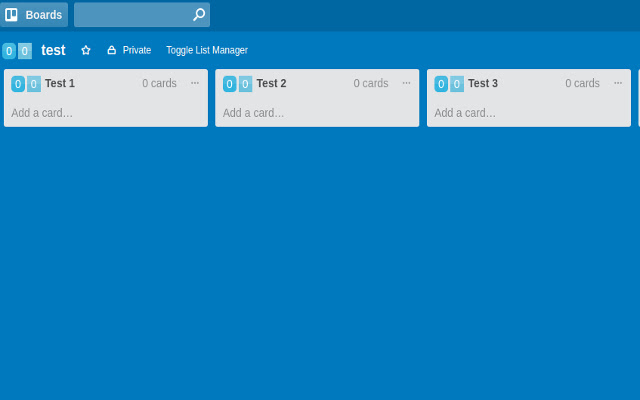 Trello Lists Manager  from Chrome web store to be run with OffiDocs Chromium online