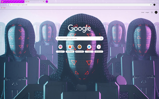 Triangle Faced Robot Army (Sci Fi)  from Chrome web store to be run with OffiDocs Chromium online